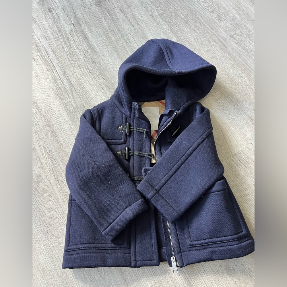 Burberry Toddler Wool Toggle Coat Sz 2Y